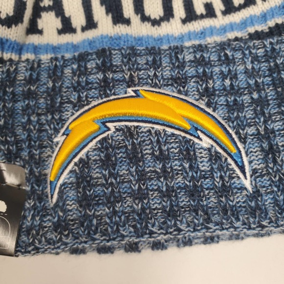 NWT New Era 2018 Sideline On Field Pom Beanie - Los Angeles Chargers - Picture 2 of 4